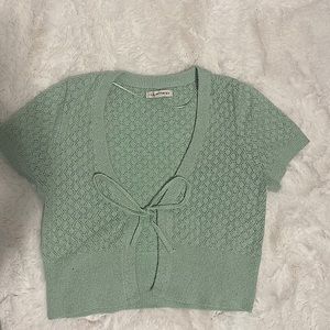 Cozy short sleeved cardigan